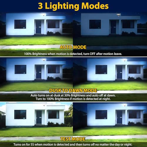 90W Motion Sensor Outdoor Lights