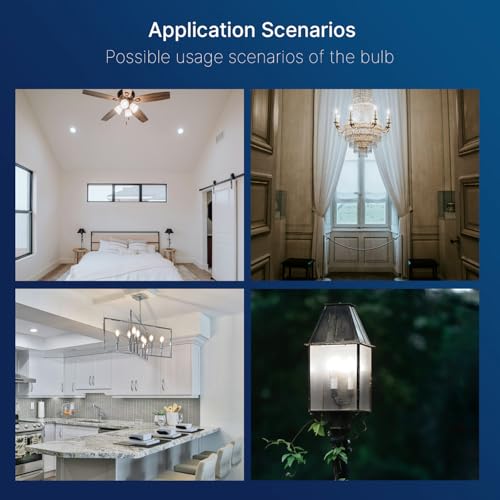 48 Pack Dimmable LED Candelabra Bulbs (48 Count)
