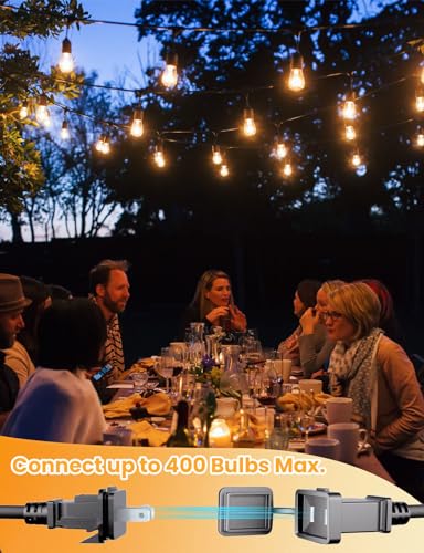 Outdoor String Lights 75 FT LED Outside Patio E26 Edison Waterproof (75 Foot)