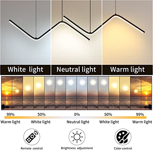 Modern Lightning Shaped Chandelier