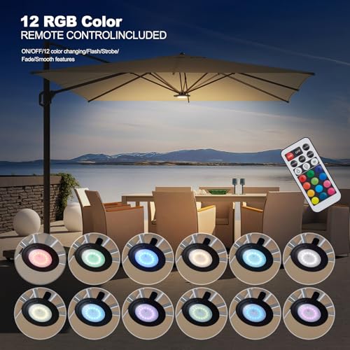 LED Patio Umbrella Lights with Remote