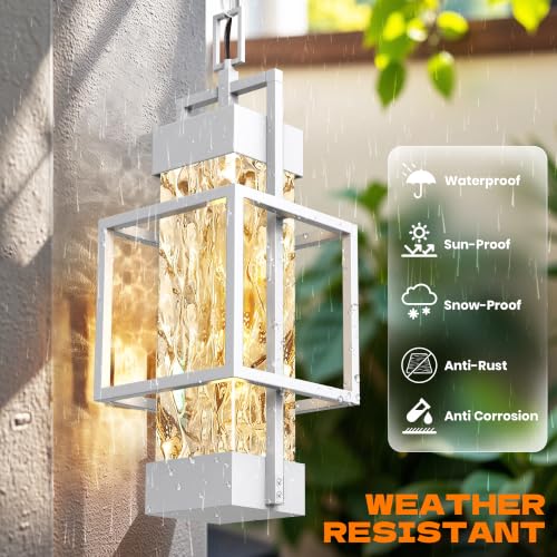15'' White Outdoor Indoor Pendant Celing Light Fixture
