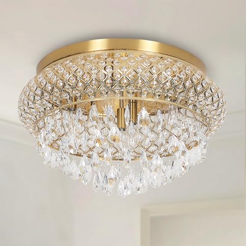 19.5'' Crystal Brass Chandelier