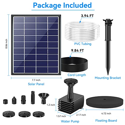 Solar Bird Bath Fountain Pump