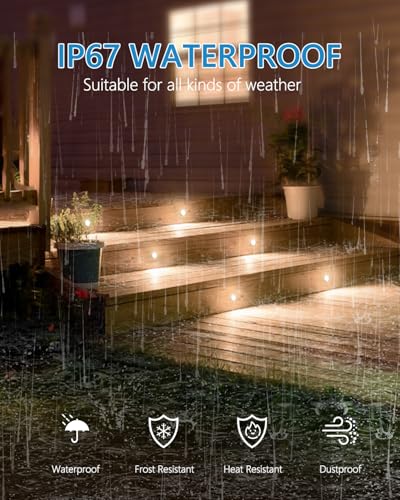 2 Packs Low Voltage Deck Lights White