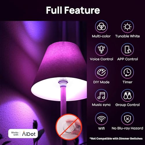 Matter Smart Light Bulbs (2 Count)