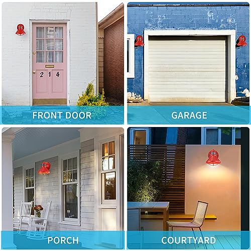 Motion Sensor Outdoor LED Wall Sconce Dusk to Dawn Exterior Barn Lighting