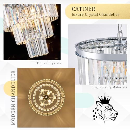 16" Modern Crystal Chandeliers
