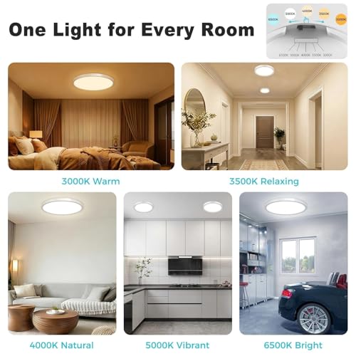 6Pack 7inch LED Flush Mount Ceiling Light