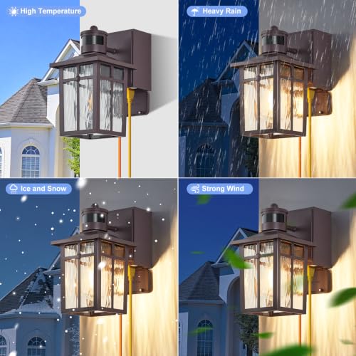 Porch Light with GFCI Outlet with Remote (2 Count)