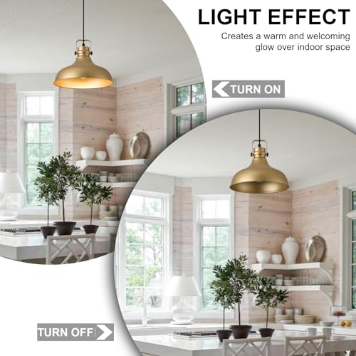 Gold Modern Pendant Lights Kitchen Island Fixtures (3 Count)