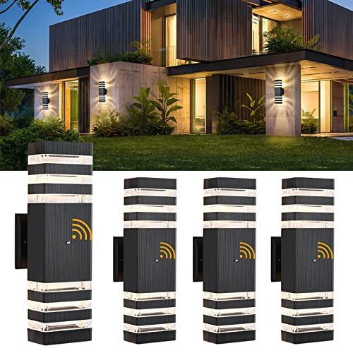 4 Pack Dusk to Dawn Outdoor Wall Lights (4 Count)