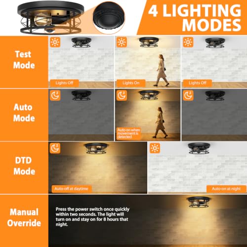 Motion Sensor Outdoor Ceiling Light