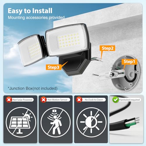 3200LM Flood Lights Outdoor
