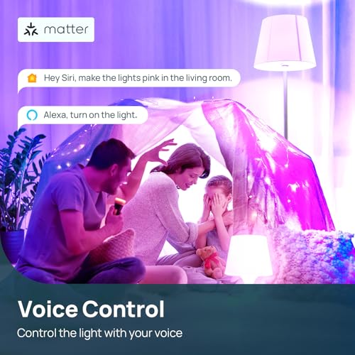 Matter Smart Light Bulbs (2 Count)