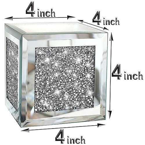 Set of 2 Crystal Crush Diamond Candle Sconces (2 Count)