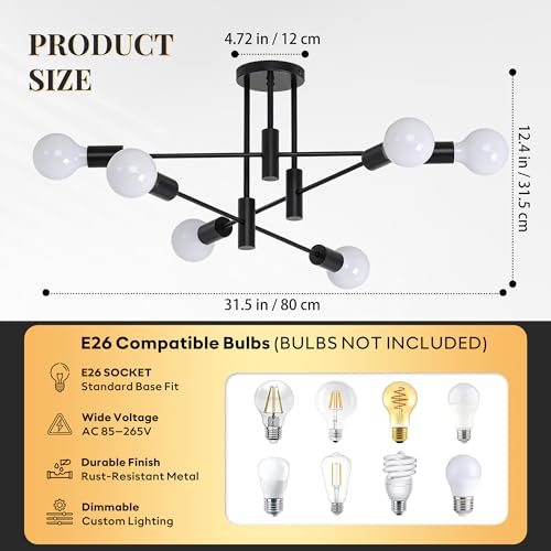 Modern Sputnik Chandelier