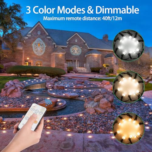 Recessed LED Deck Light Kits with Remote Control φ42mm 10 Pack (10 Count)