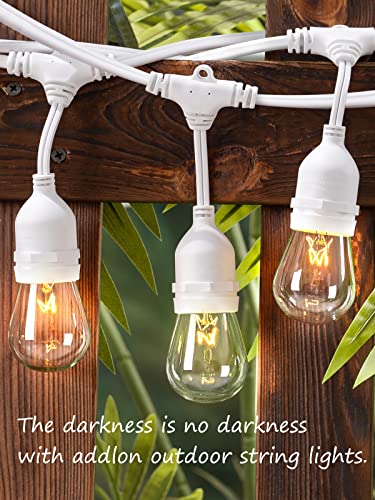Outdoor String Lights 96FT 36 Edison Vintage Weatherproof ETL (96 Foot)