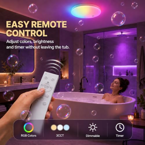 IP65 Waterproof Shower Light (2 Count)