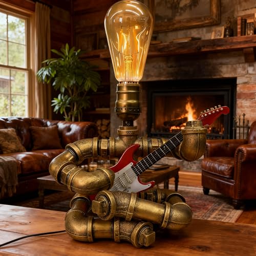 Cool Lamps Cool Industrial Guitar Lamp