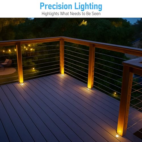 12 Pack 3000K Recessed Low Voltage Deck Light (12 Count)