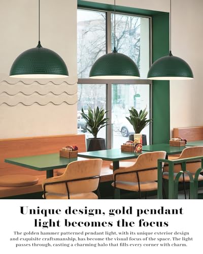 16 inch Green Pendant Light 2 Pack