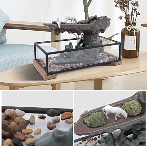 Desktop Waterfall Fountain with Rockery