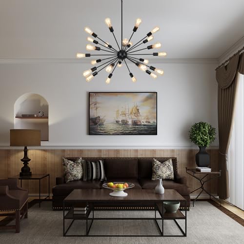 Large Black Chandelier
