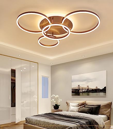 Chaners Ceiling Light LED Ceiling Light Ring Design Lighting Dimmable with Remote Control Lights for Living Room Bedroom Hallway