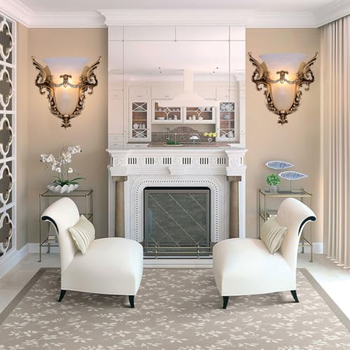 Unique Glass Wall Sconce Light Vintage Wall Light Angel Wings Style