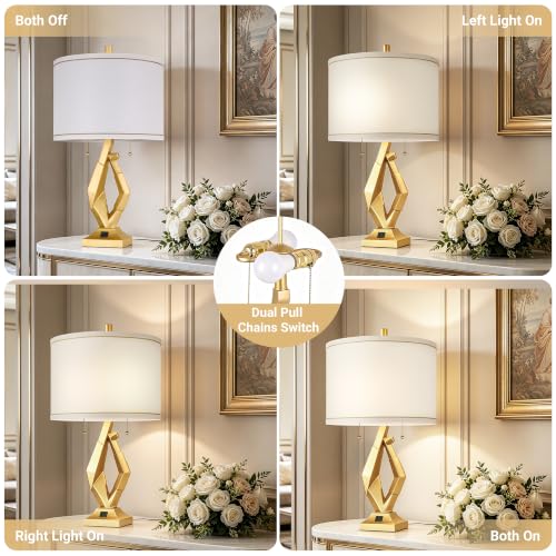 24.5" Gold Lamps Set of 2 (2 Count)