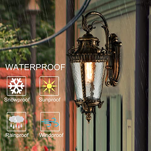 Vintage Bronze Outdoor Wall Light Fixtures