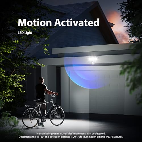 2 Pack 100W 11000LM LED Motion Sensor Outdoor Lights (2 Count)