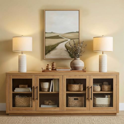 23’’ Dimmable Table Lamps Set of 2 with Remote for Living Room