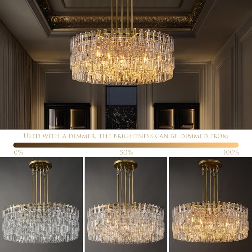 36 Inch Round Crystal Chain Single
