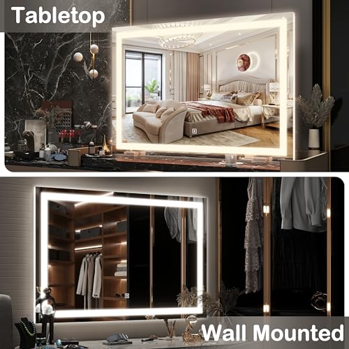 Makeup Mirror with Lights 32"x22"