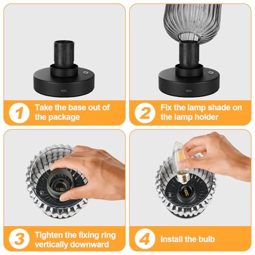 Cordless Table Lamp for Bedroom