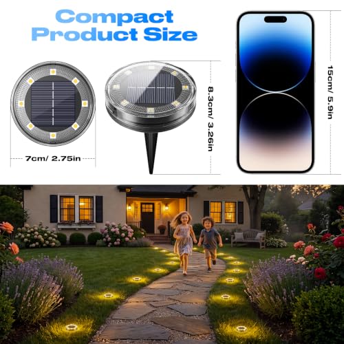 Solar Ground Lights Outdoor Anti (2 Count)