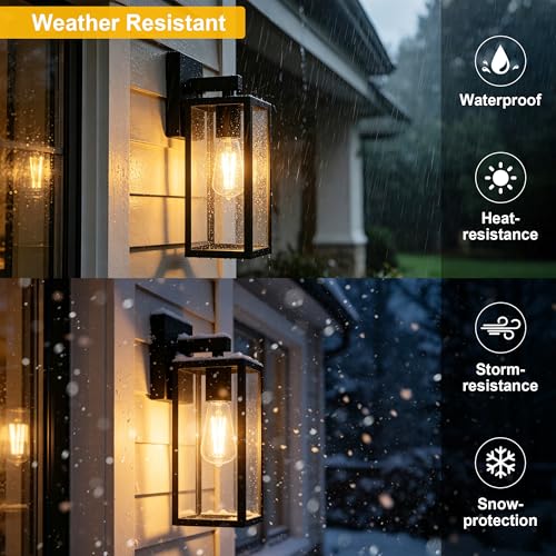 Porch Lights Outdoor Wall Light Fixture (2 Count)