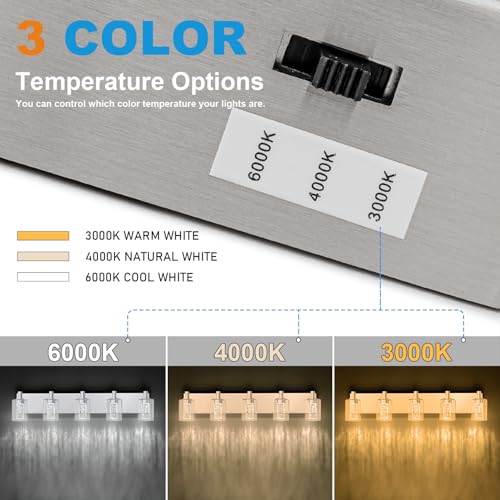 Vanity Light with 3 Color Modes (5 Count)