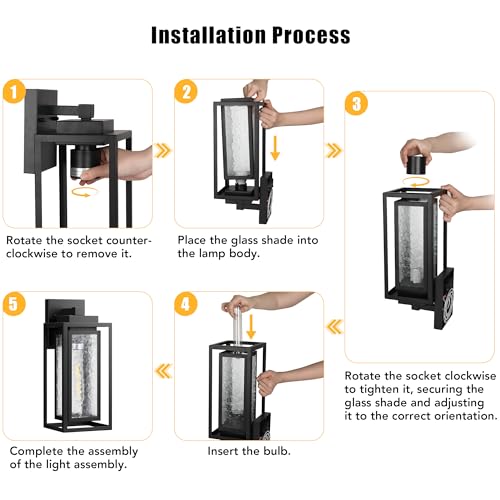 15.78'' Exterior Porch Light Fixture (2 Count)