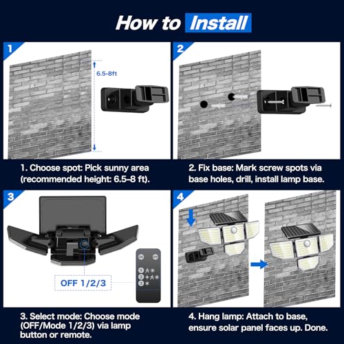 3000LM Outdoor Solar Light
