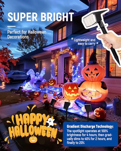 Solar Spot Lights Outdoor Waterproof (4 Count)