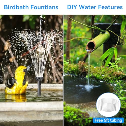 6.5W Solar Fountain Pump for Bird Bath Built
