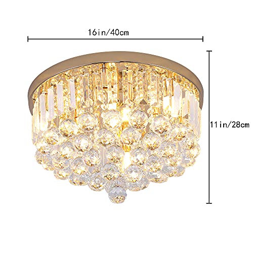 Mini Crystal Chandelier Ceiling Light