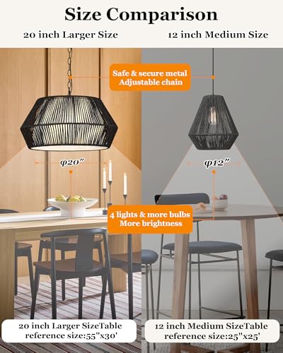 Large 4 Lights Modern Chandeliers for Dining Room