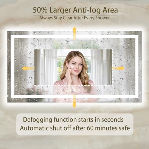 36"x60" LED Bathroom Mirror with Lights