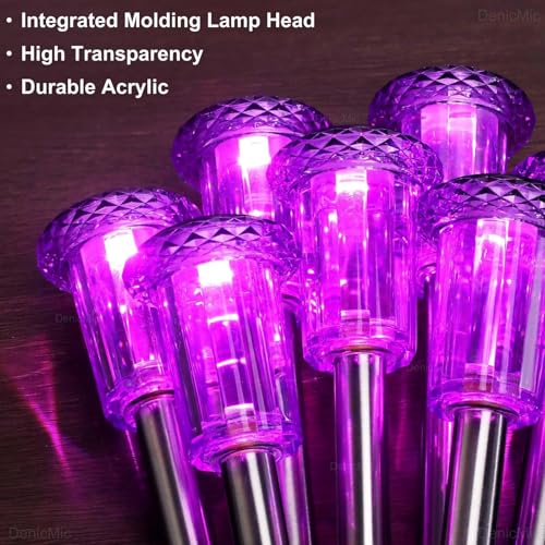 Solar Halloween Lights Outdoor 15 Pack Purple LED Halloween Decor (15 Count)
