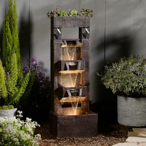 40.9 in Modern Outdoor Water Fountain